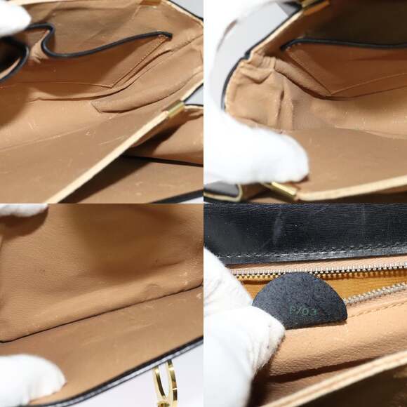 CELINE Hand Bag Leather Black Gold - Picture 12 of 12